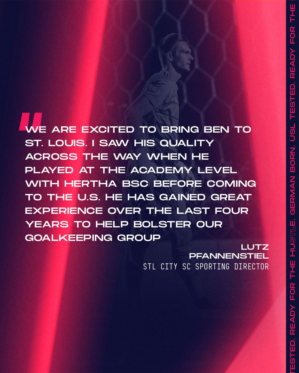 stlCITYsc's tweet image. Welcome to CITY, @lundt_ben! 🧤

We have acquired the 2020 USL Goalkeeper of the Year via transfer from @PHXRisingFC. 

🔗 stlcitysc.com/news/st-louis-…