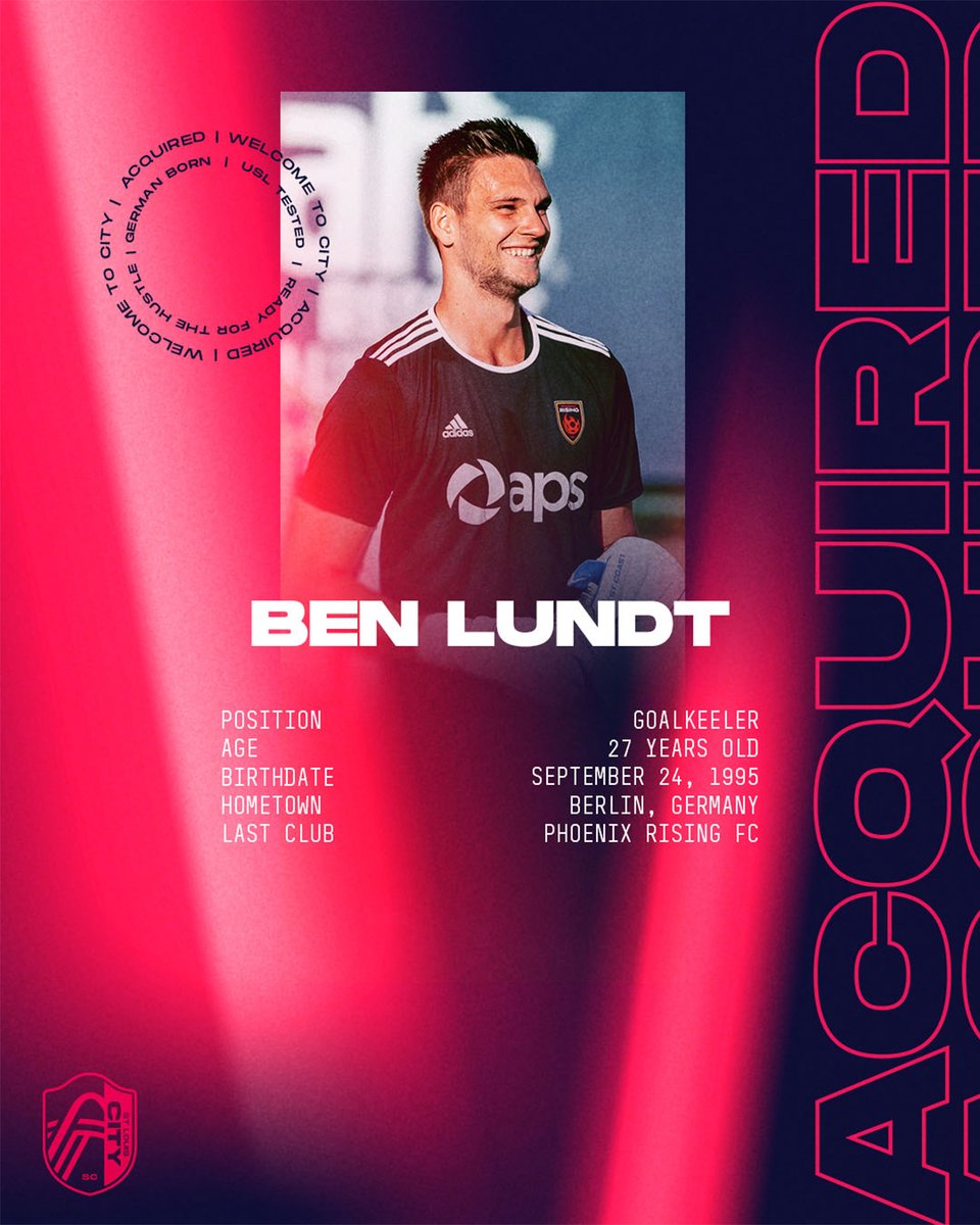 stlCITYsc's tweet image. Welcome to CITY, @lundt_ben! 🧤

We have acquired the 2020 USL Goalkeeper of the Year via transfer from @PHXRisingFC. 

🔗 stlcitysc.com/news/st-louis-…