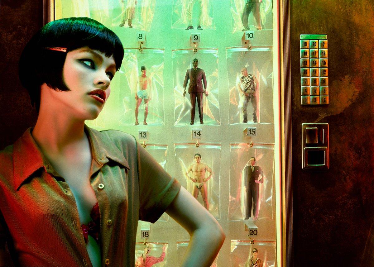 i_D's tweet photo. The 90s campaign all about the fetish for giant women: https://t.co/lMmtupOW5W https://t.co/9n0FYWSvuc