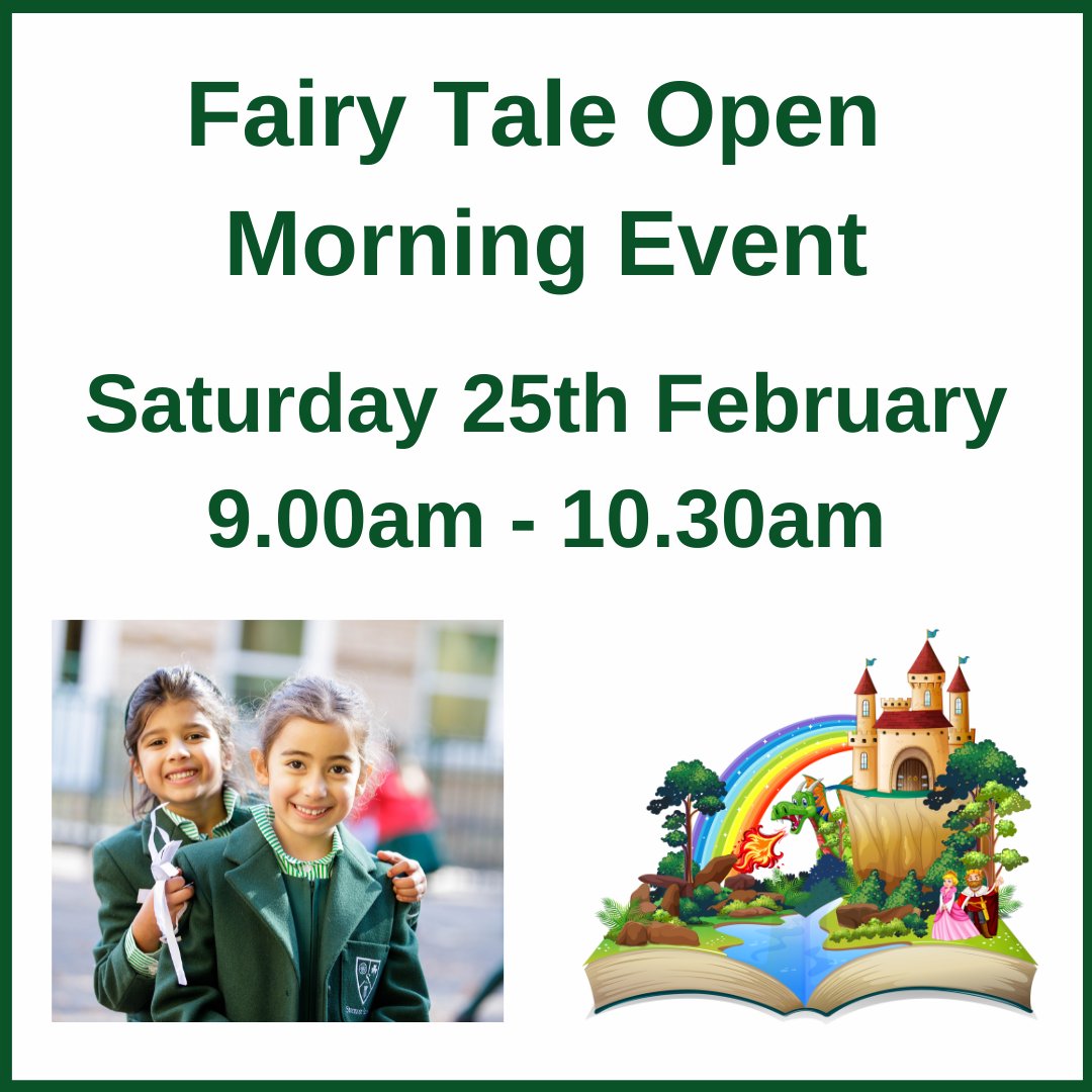 We are holding an open morning event to coincide with celebrating 'National Fairy Tale Day'.  Please register at registrar@stormontschool.org or at stormontschool.org. We can't wait to see you!