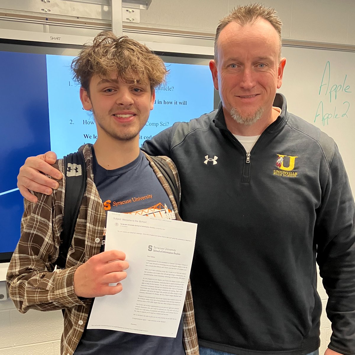 StarkVilleLearn's tweet image. Bob Costas @RealCostas , Carmelo Anthony @carmeloanthony , Jeff Glor @jeffglor and now Nate Tramdaks aka "Tram" has been accepted and will continue his academic career at Syracuse University @SyracuseU !!! Congrats Tram!!!!! #trU2U #APCompSci #GoOrangemen