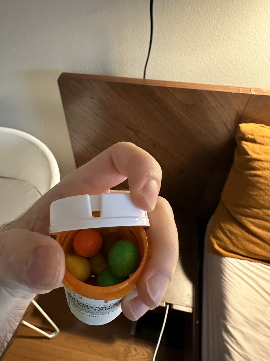 My mother in law's bottle of atorvastatin is just filled with peanut M&amp;M's... 
THIS IS WHY CARDIOLOGISTS HAVE TRUST ISSUES.