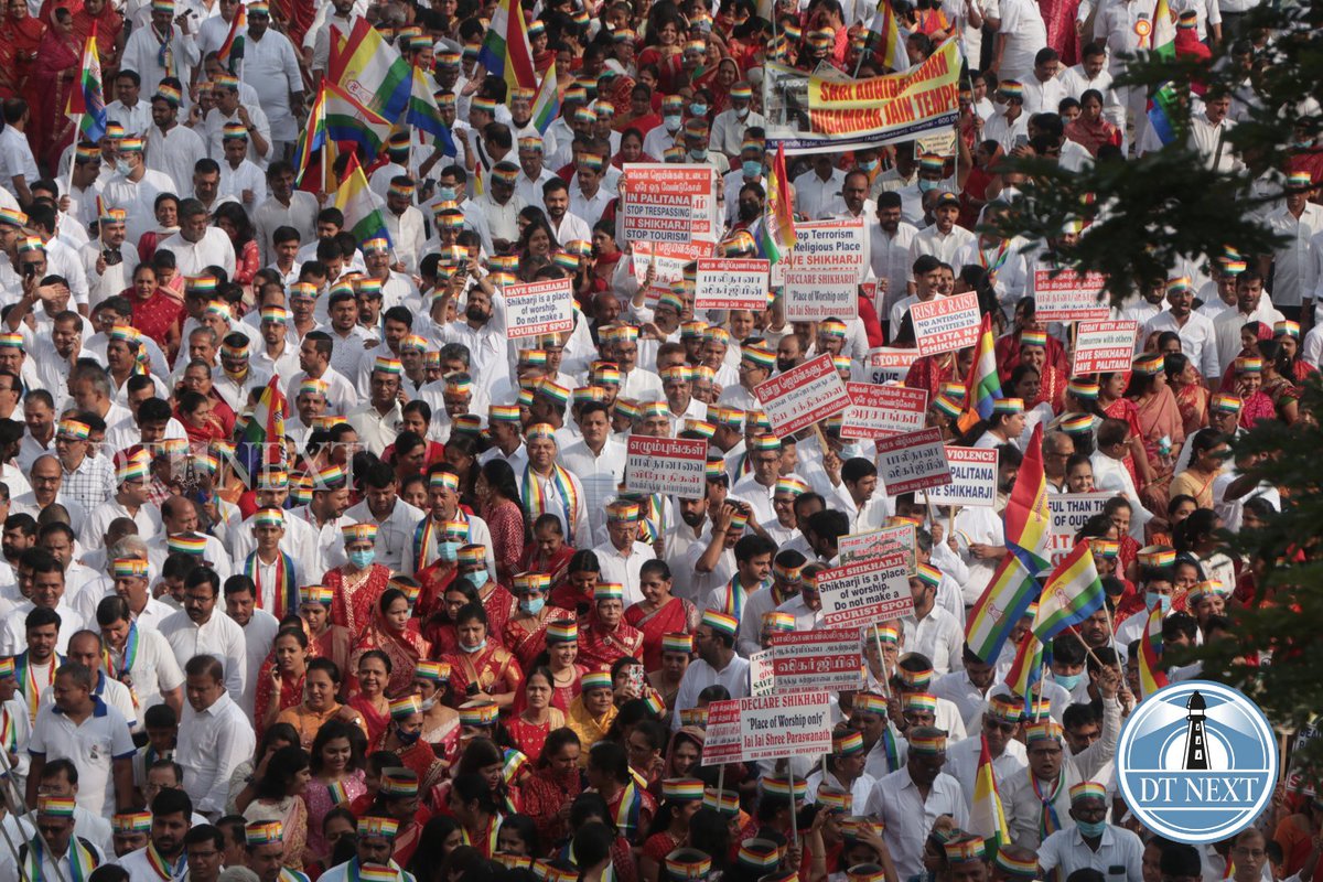 Maha rally in Chennai from for #SaveGiriraj #SaveShikharji #DeclareShikharjiPavitraJainTirth 

#MahaRally #Chennai  #ShreeJainMahaSanghrally

📸 @_Hemanathan_ , @dt_next