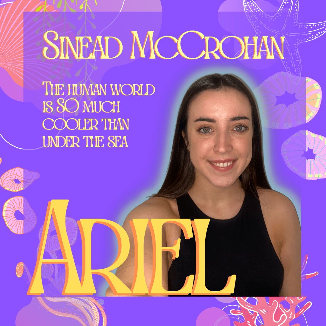 It's the starfish of the show Ariel! 

Played by the incredible Sinead McCrohan, Ariel is a princess of the sea who dreams of exploring the human world &amp; falling in love 🧜‍♀️✨ 

It's opening night and we've already got 3 shows sold out get your tickets now

baldoylemusicalsociety.ie/products/the-l…