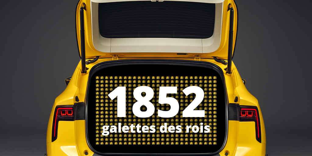 AiwaysFrance's tweet photo. Le coffre du AIWAYS U6 possède un volume allant jusqu’à 1 260 litres, ça vous laisse la place de caler 1852 galettes des rois 👑
#Aiways #ElectricNative #epiphanie https://t.co/7IIaivBA4U