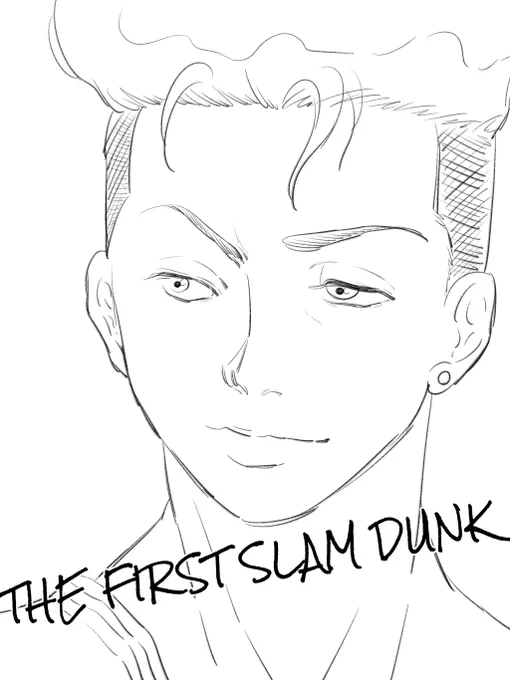 明日は仕事はじめなのだが映画がサイコーだったのでラクガキリョーちんTHE FIRST SLAM DUNK 