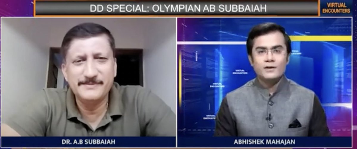 DDIndialive's tweet image. Olympian @absubbaiahOly on India's chances at the #HockeyWorldCup2023  

Watch #virtualencounters with 
@Imabhimahajan : youtu.be/tZnkNIeazjo

@TheHockeyIndia
@Media_SAI