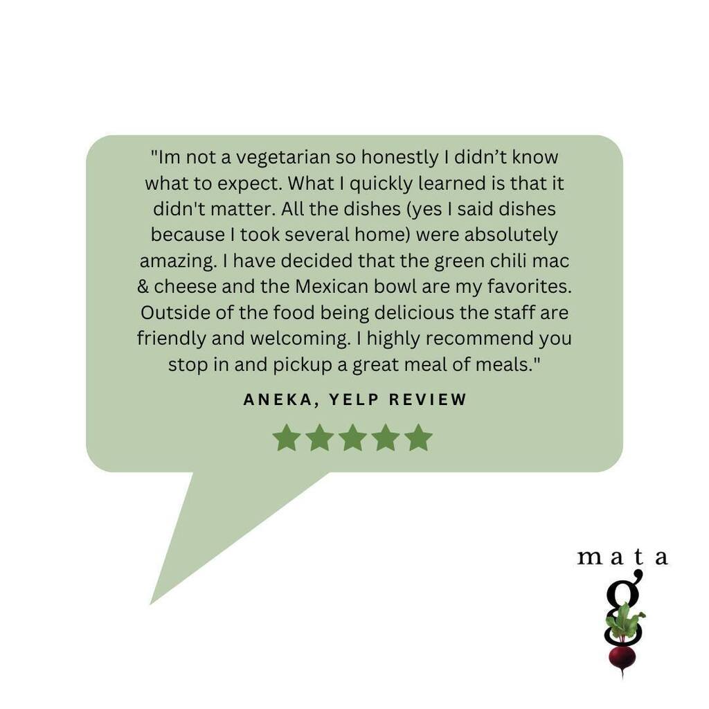 "Im not a vegetarian so honestly I didn’t know what to expect. What I quickly learned is that it didn't matter. All the dishes (yes I said dishes because I took several home) were absolutely amazing. I have decided that the green chili mac &amp; cheese and t… instagr.am/p/CnE_0wvsTde/