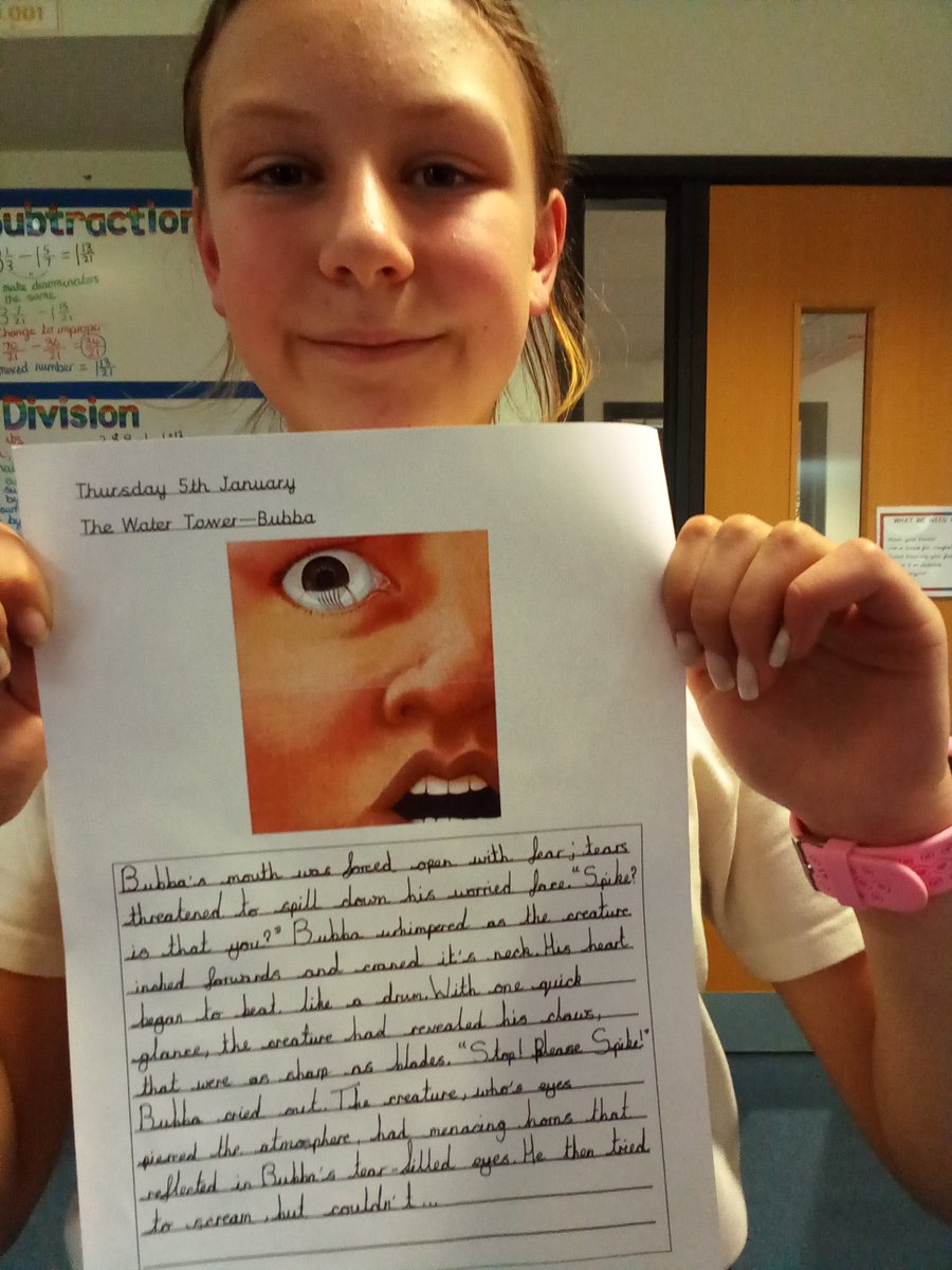GCPYEAR6's tweet image. As part of our work on The  Watertower by Gary Crew, we have been working on using personification and creating an atmosphere. Here are some examples of our writing. #TheWatertower #bookstudy #gcpliteracy @PrimaryGreat