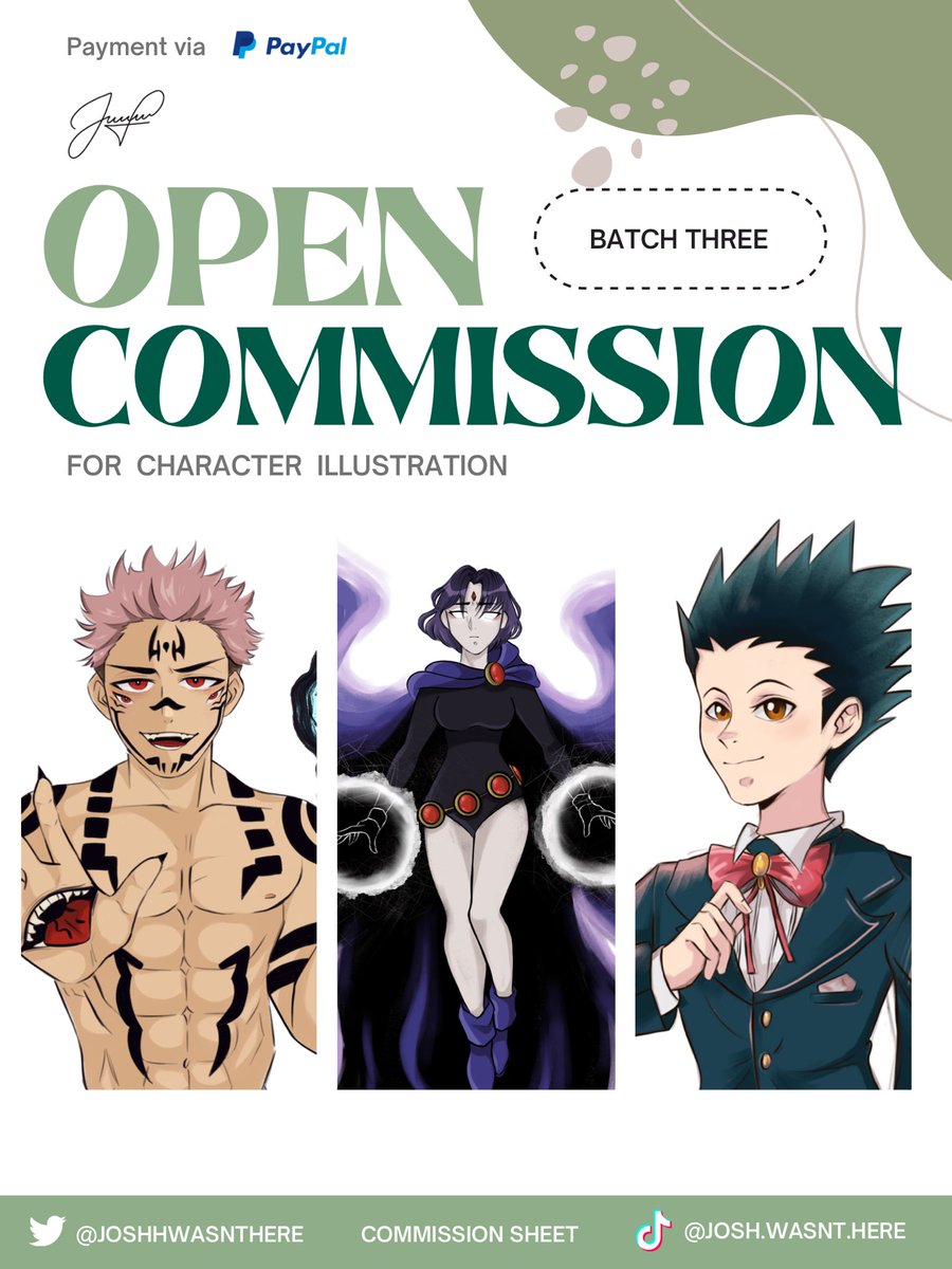 joshhwasnthere's tweet photo. Looking for an artist 👨‍🎨?? Commissions Open!! (For illustrations, Character design, Fanarts, Oc’s) and more… 
Dm me or send me an Email if you are interested 
📩: josh.artcommissions4@gmail.com
[RT will be appreaciated🫶💕]

#DigitalArtist #commissionsopen #opencommissions #art https://t.co/v6KSk5sLg0