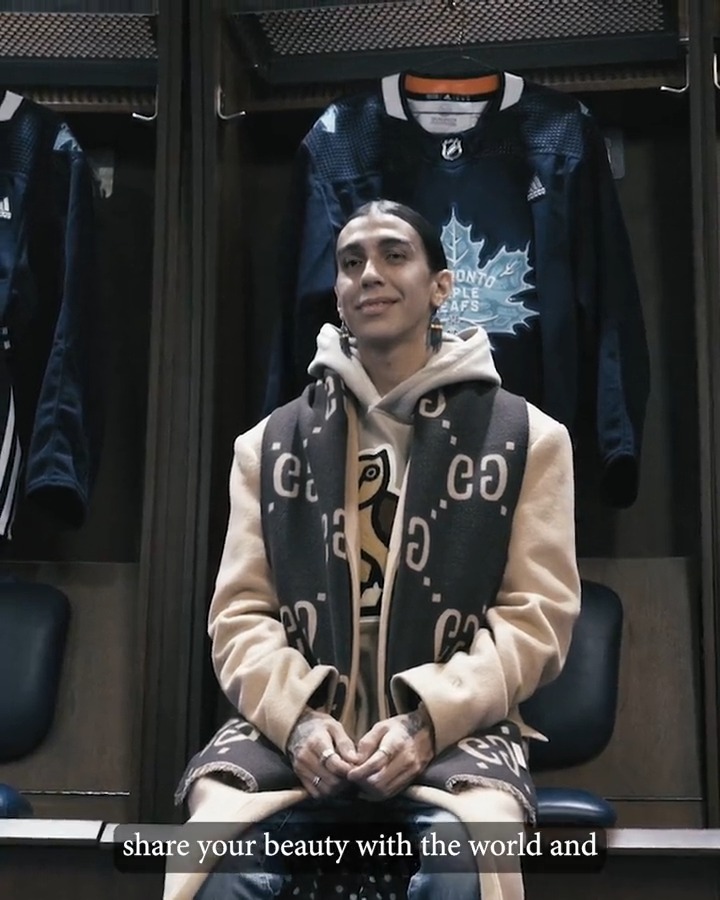 Toronto Maple Leafs on X: Meet Tyler Tabobondung Rushnell, the artist  behind our Indigenous Celebration game warm up jersey & logo   / X