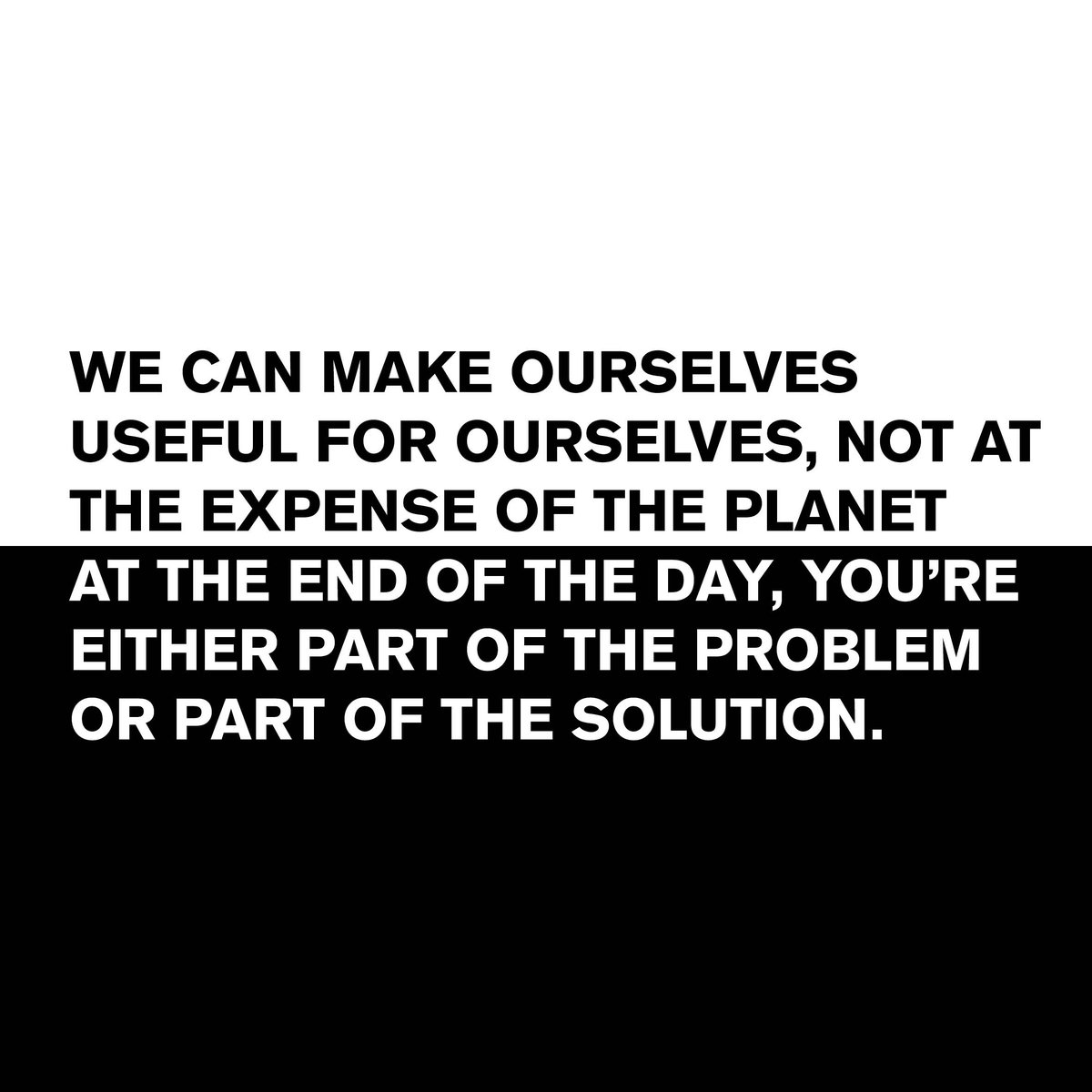 HUMAN_M_L's tweet photo. You go to the hair salon, and you cut your hair. You look and feel good. Your waste is no longer waste. We can finally make ourselves useful for ourselves, not at the expense of others. At the end of the day, you’re either part of the problem or part of the solution. #solution https://t.co/XaiOgpK11S
