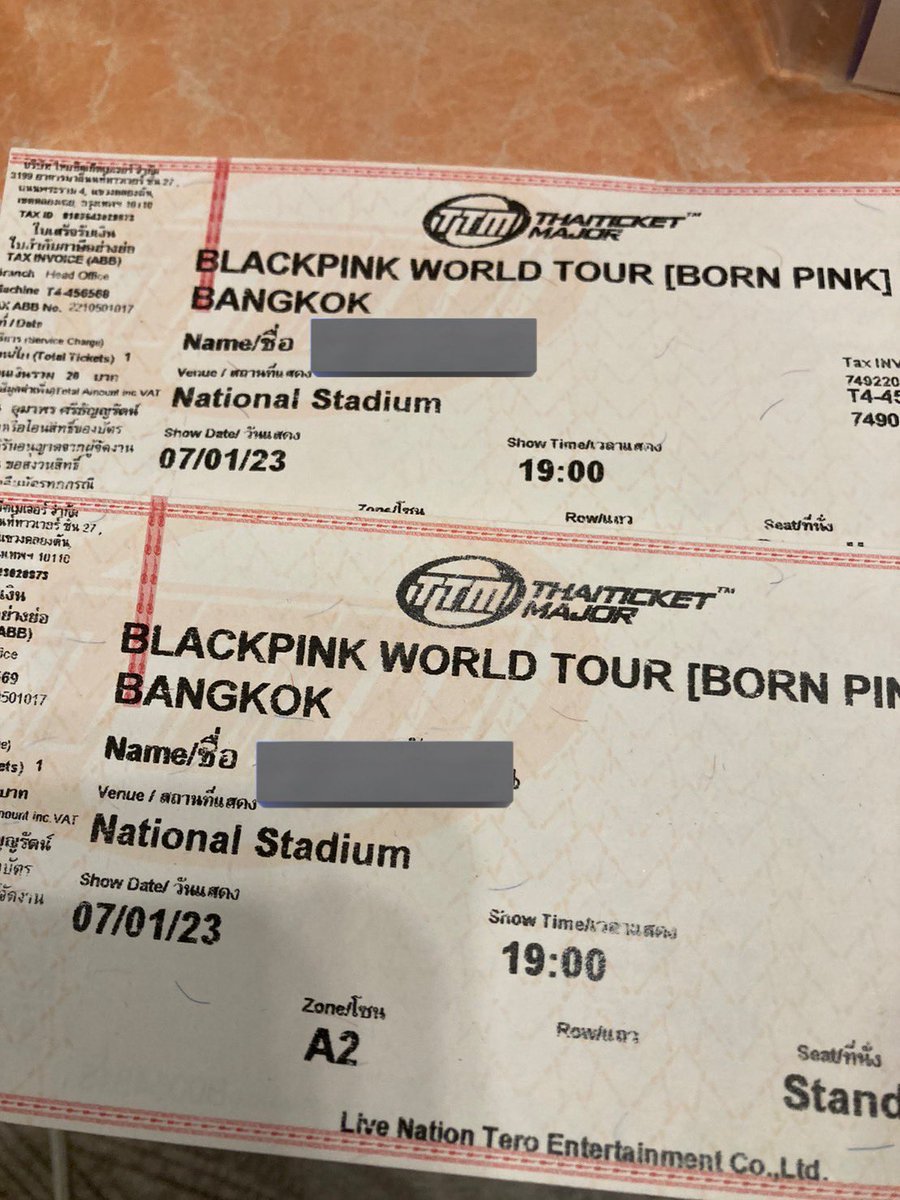 fahhpky's tweet photo. 🟥 ส่งต่อบัตรคอนเสิร์ต Blackpink 
📌 วันที่ 7 ส่งต่อโซน A2 ราคา 5,500฿
✨ นัดรับหน้างานได้เลยค่ะ (ต่อรองราคาได้ค่ะ)
#BORNPINKinBANGKOK #BLACKPINK_WORLDTOUR #BORNPINKinBANGKOK  #บัตรblackpink https://t.co/nB8QBSbhB3