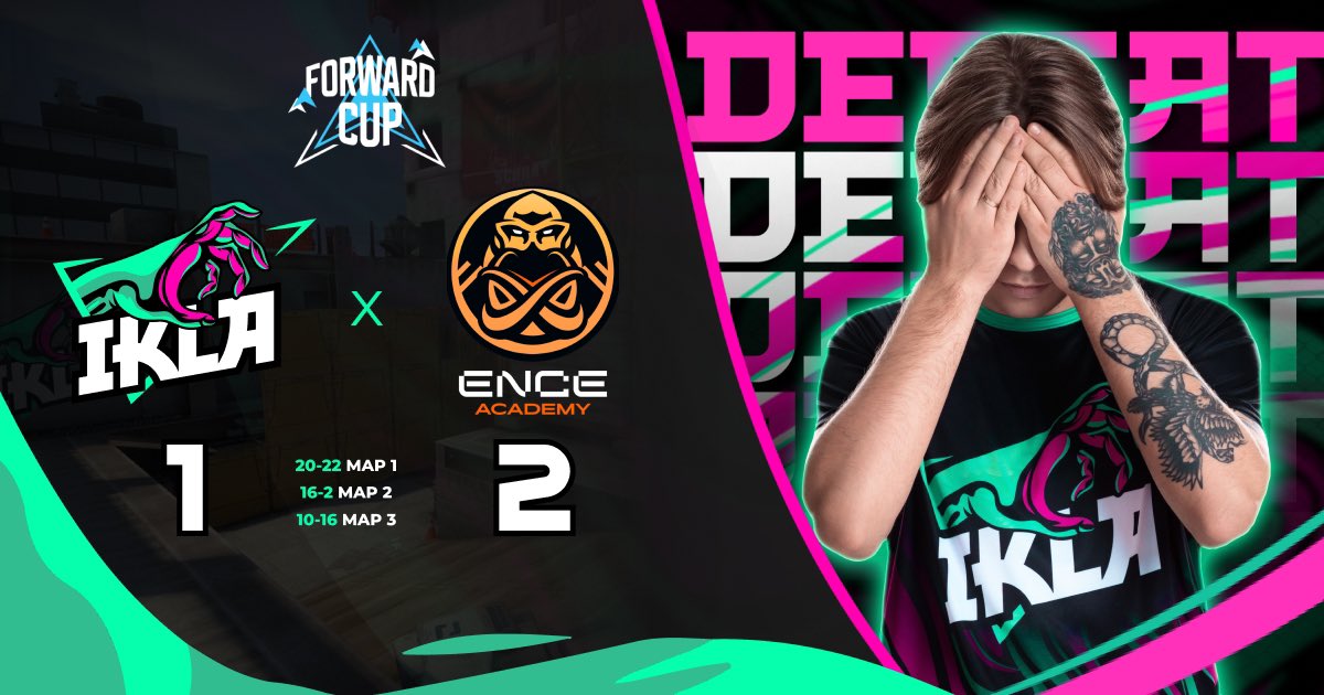 iklagg's tweet photo. Bruh 🫠

Our predators lost to ENCE Academy with a total score of 1:2.

Current results of #ForwardCup: 2 wins and 2 losses.

#playwild https://t.co/xNZDmeS1V3
