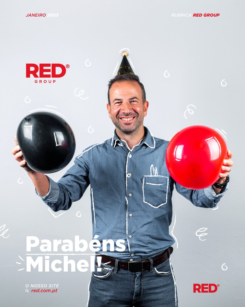 RedAgency's tweet photo. O nosso CEO faz anos! 🎂🎉

Parabéns Michel. 🥳

Que este dia seja repleto de reuniões entre família e amigos! 🥰 https://t.co/EJXBvxd50x