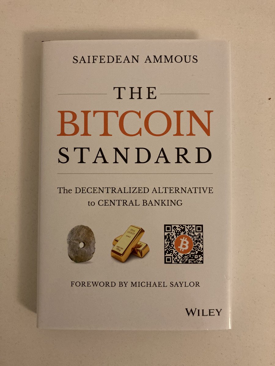 longwolly's tweet image. Started a new job and had a lot of questions and queries about why #bitcoin so I brought another copy for the work library @saifedean