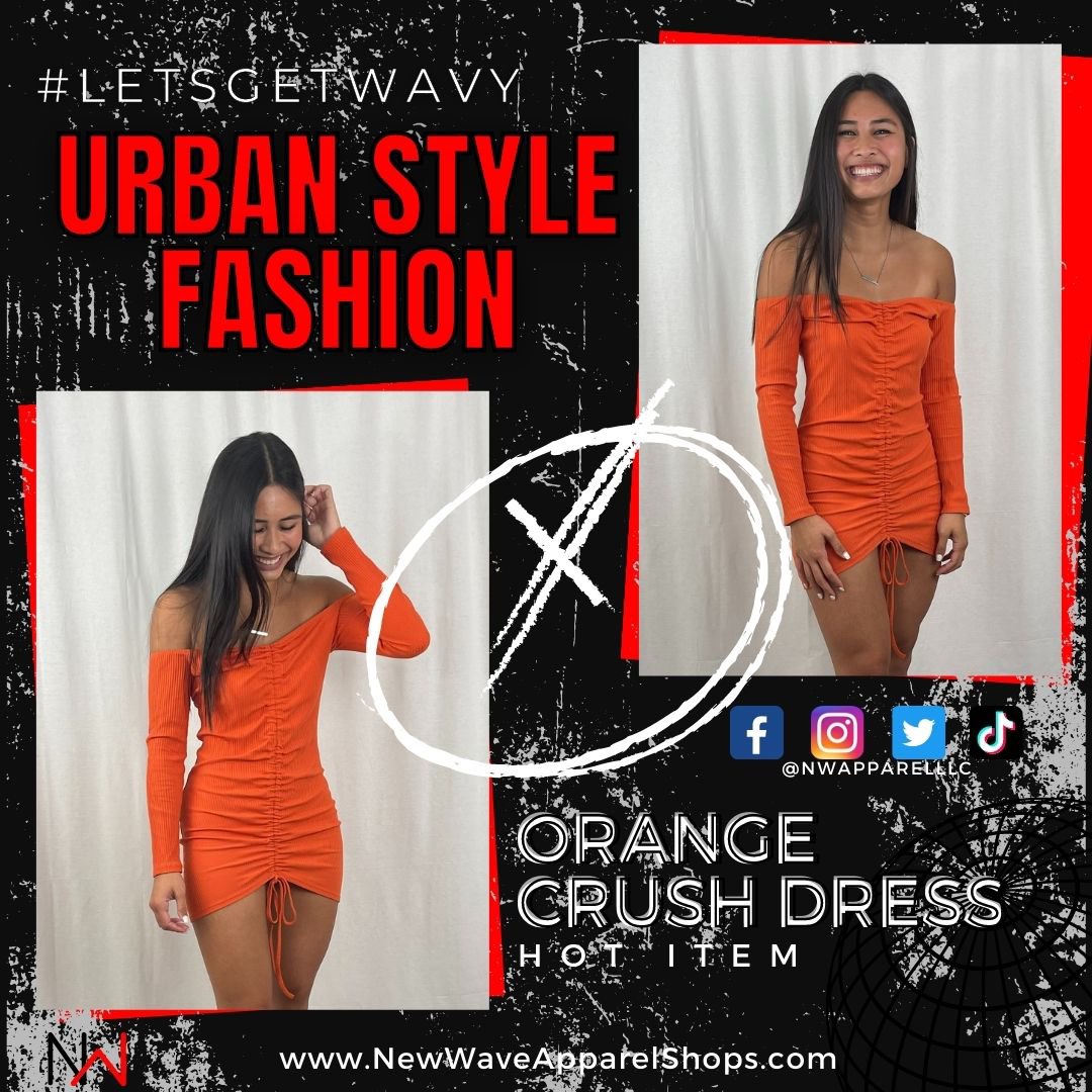This is a HOT ITEM on our site! #letsgetwavy #nwapparelllc #trendyclothing #blackownedboutique #smallbusiness #blackownedbusiness #supportsmallbusinesses #womensfashion #readyfortheweekend #orangedress #womanownedsmallbusiness #lookingforclothes #fashionforless