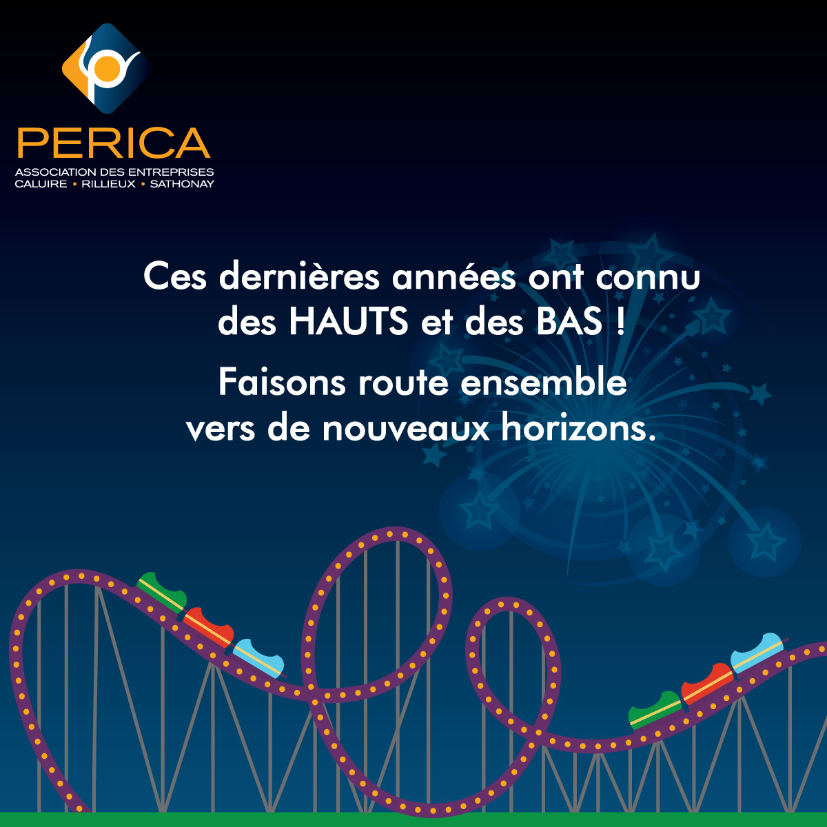 assoperica's tweet photo. Toute l’équipe de l’Association PERICA 
vous souhaite une année 2023 florissante, 
pleine d’initiatives et de rencontres professionnelles ! 😊 https://t.co/d1LsLbLR9j