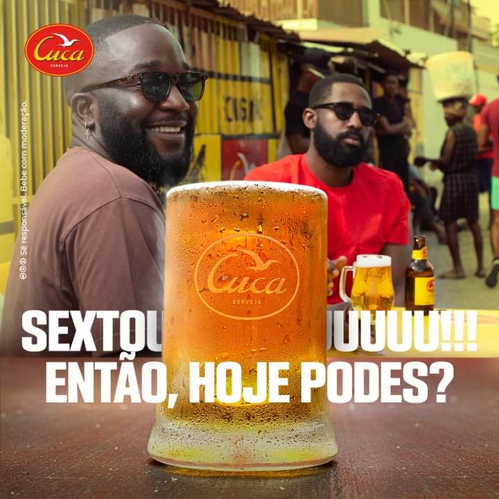A primeira sexta-feira do ano tem o selo da melhor cerveja de Angola. Sextooouuu!🍻

#SomosCuca #CervejaCuca