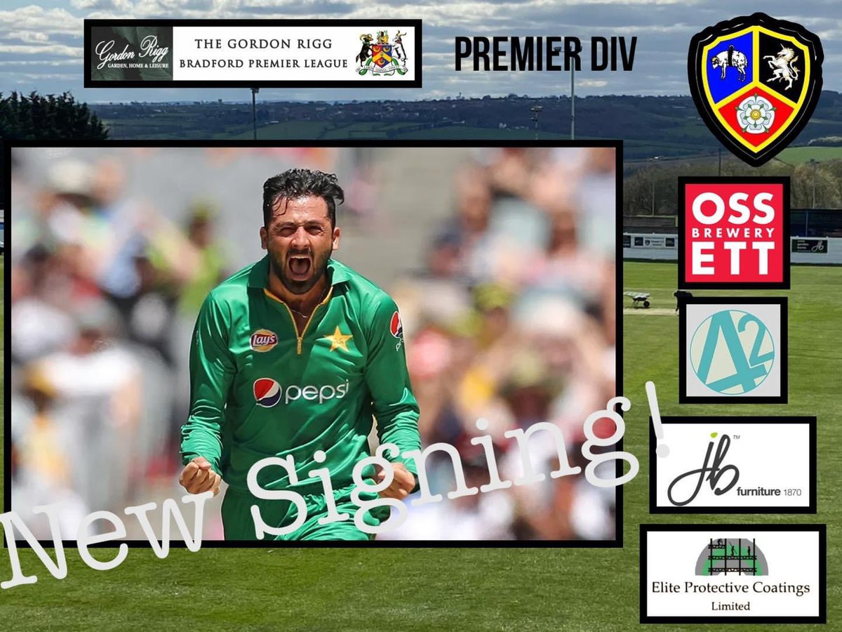 Ossett Cricket Club (@ossettcc) on Twitter photo πππ NEW SIGNINGπππ
Ossett sign Pakistan International <a href="/JunaidkhanREAL/">Junaid khan</a>
Left arm seam bowler Khan has represented Pakistan in 22 test matches, 76 one day internationals and 9 international T20 games. πππ NEW SIGNINGπππ
Ossett sign Pakistan International <a href="/JunaidkhanREAL/">Junaid khan</a>
Left arm seam bowler Khan has represented Pakistan in 22 test matches, 76 one day internationals and 9 international T20 games.