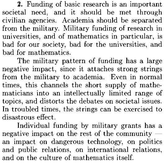 m__dougherty's tweet photo. A quote from Bill Thurston, in a letter to the Notices of the AMS in 1986 https://t.co/79MKg2OwcR