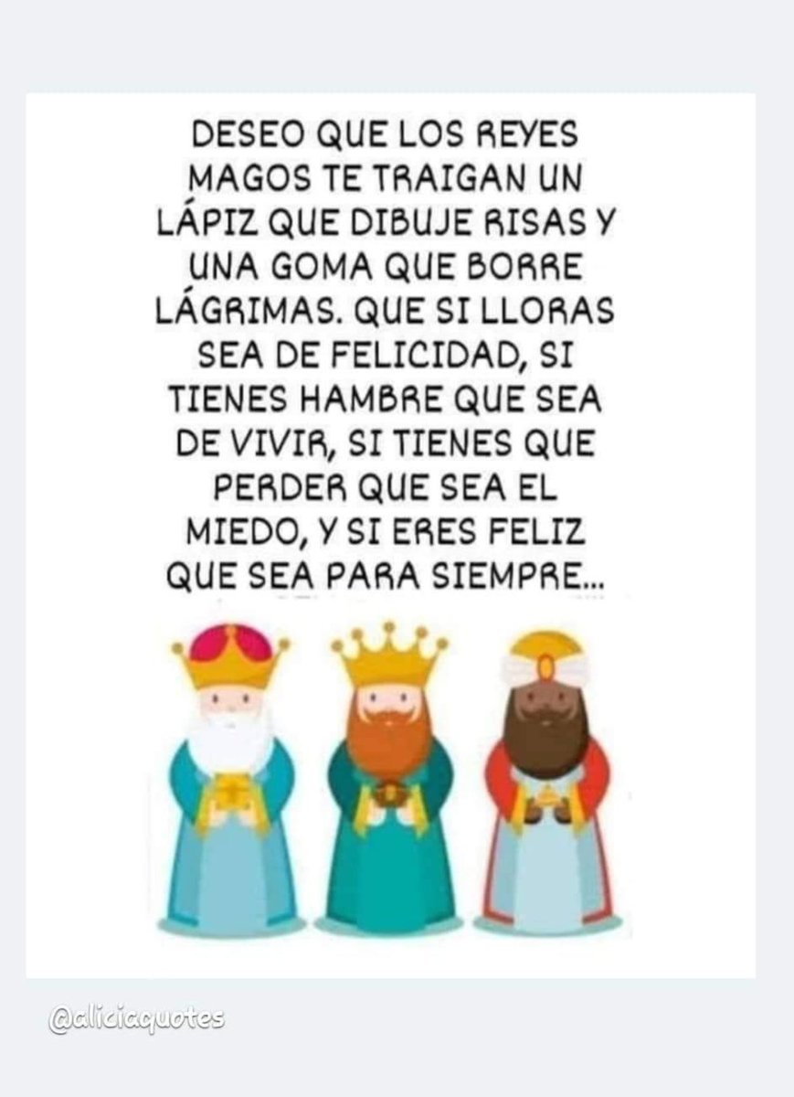 #6Enero 
Feliz Día de Reyes 
😉💜🙏🏻❤😇🌟
@ArosteguiOlga 
@IdaAitana 
@ReneDominguez3