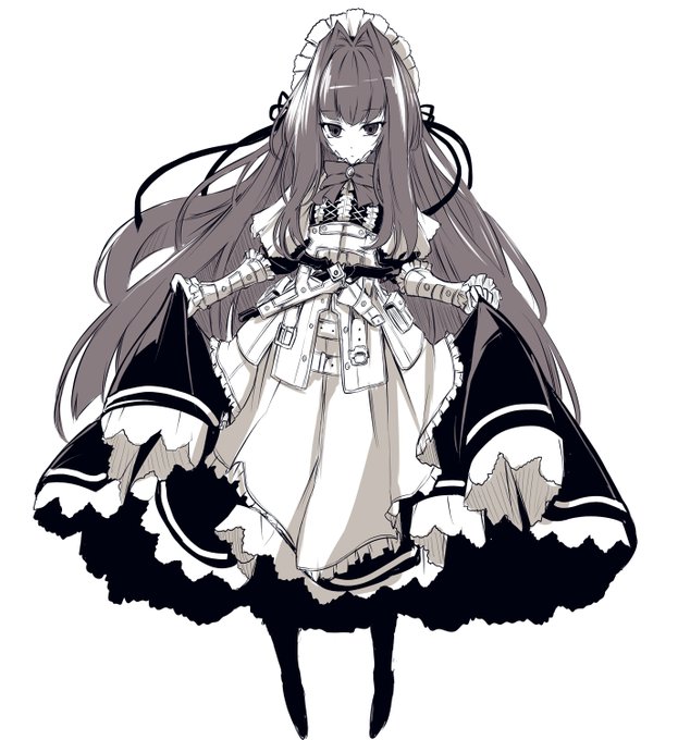 要塞守備隊のメイド少女 昔のキャラのリメイク 