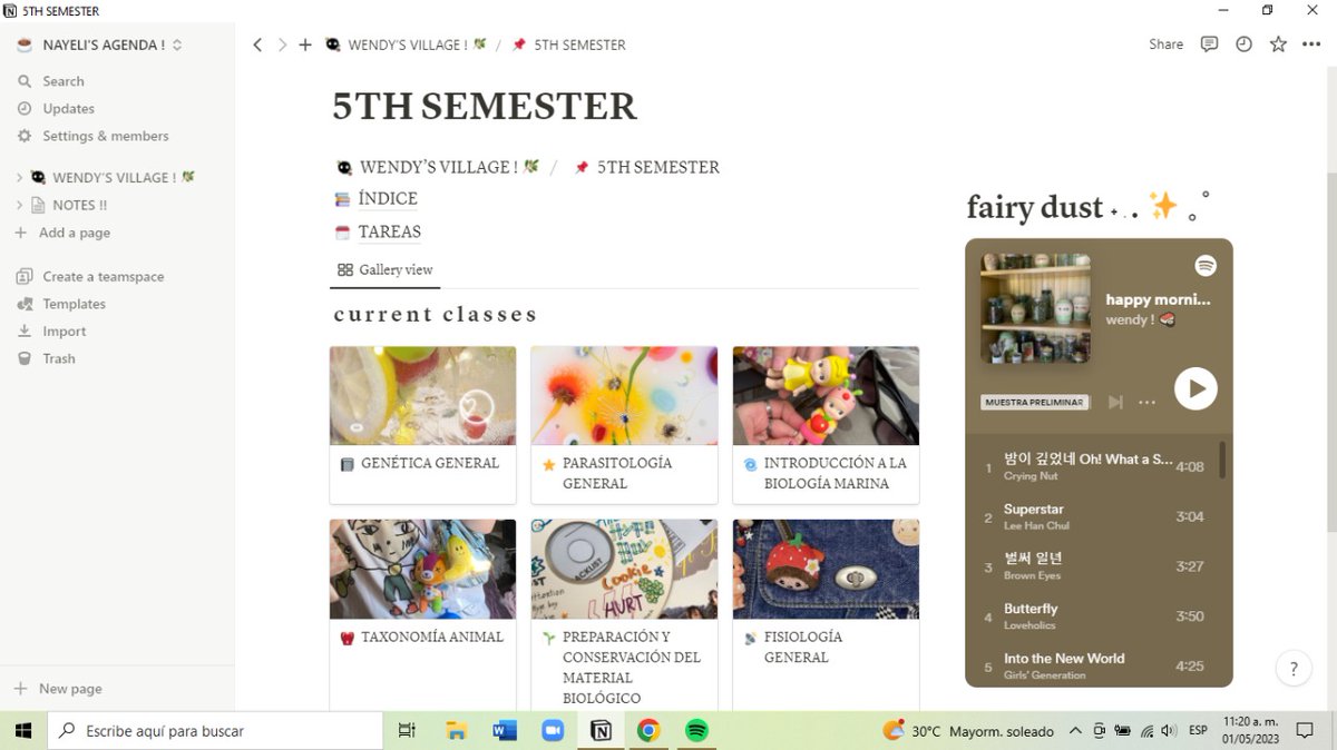 010824jpg's tweet image. my notion set-up for 2023 ! 🗑