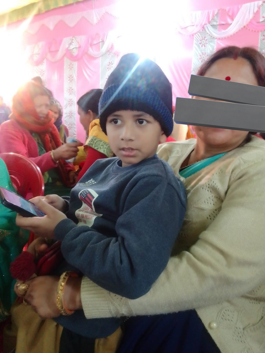 Shubham_fd's tweet photo. This 6-year-old Brahmin kid is in jail in a false SC-ST act case filed in Uttarakhand. All 4 family members are on hunger strike( in jail)  to protest the arrest made in a false case. The jail authorities are harassing them. No media will show you this as the victims are Brahmins https://t.co/8QSahMO6QY