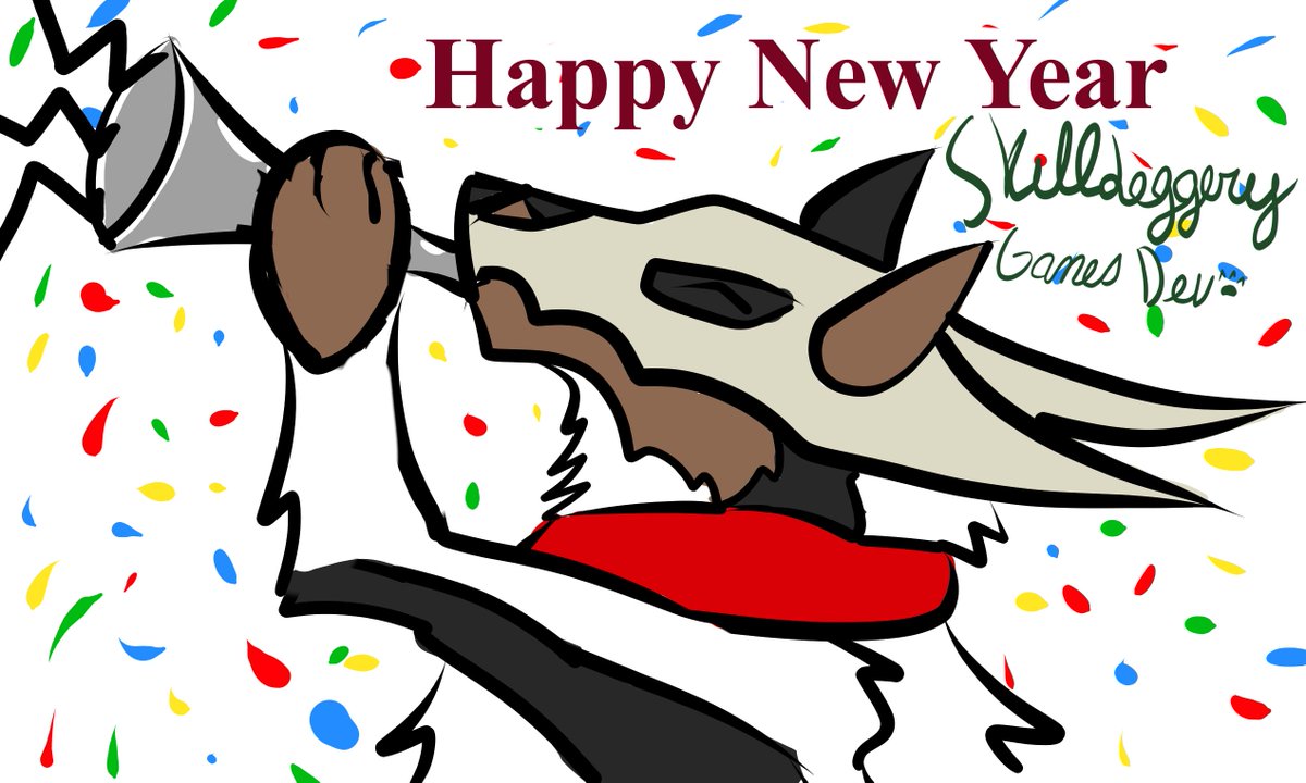 SkulldoggeryDev's tweet photo. Happy New years! I hope everyone had fun during the holidays and is looking forward to the New Year. 

December was not as productive as I'd hope. With celebrations, family obligations, and day time jobs taking away time, not much as moved this month for many projects. https://t.co/nTF2d9hUKl