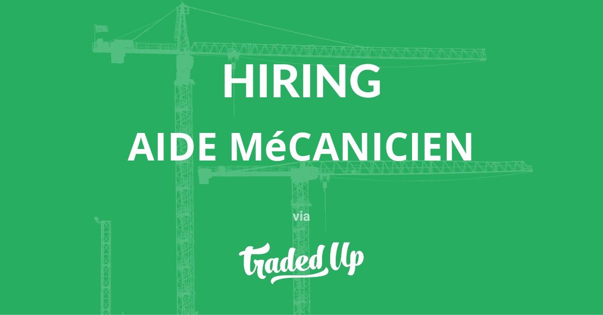 tradedup's tweet image. 🔥 A Aide Mécanicien is wanted at APDI in Rouyn-Noranda, QC. No more waiting, go for it! Details here 👉 tradedup.com/jobs/8DG7WM #Machinist #APDI