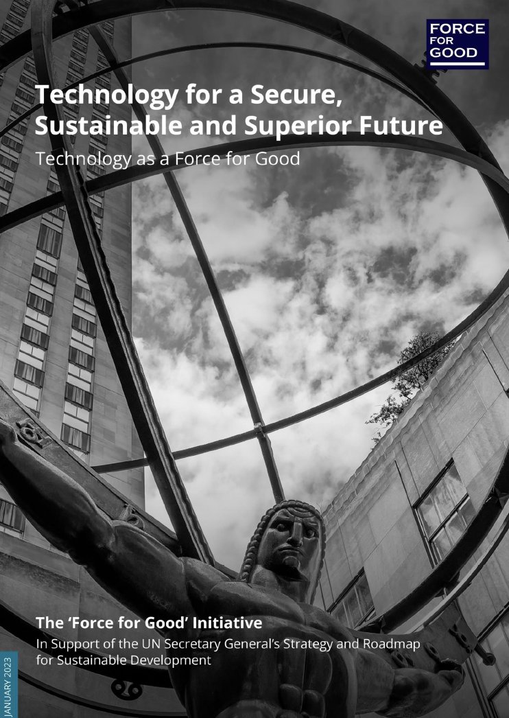UNhumansecurity's tweet photo. How can technology be a force for good and help accelerate our progress in the achievement of the #SDGs and #HumanSecurity4All
Learn more by reading “Force for Good Report: Technology for a Secure, Sustainable and Superior Future". https://t.co/WSt2xx9pr0 https://t.co/gCy1LVtLzW