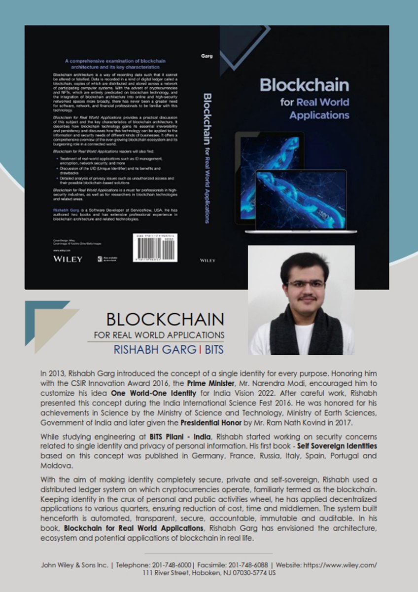 06 January 2023 | Blockchain for Real World Applications

Those who imbibe the knowledge and skills of blockchain today will be the ones to occupy the higher rungs of the governance and management ladder tomorrow. Read more .......

linkedin.com/feed/update/ur…
