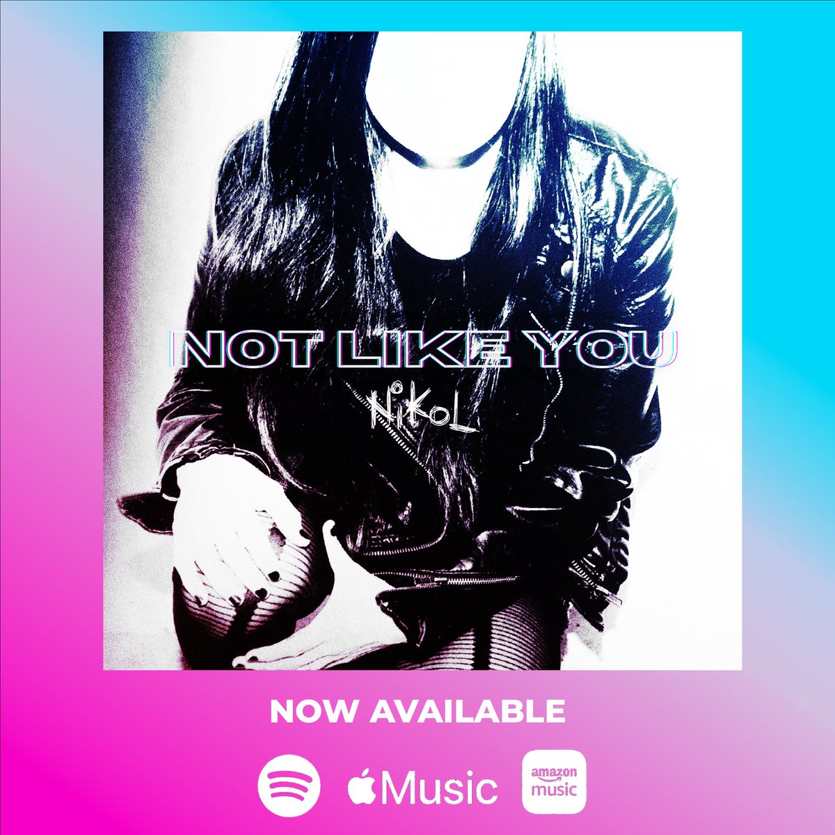 nikolmusik's tweet photo. "Not Like You" streaming everywhere NOW | produced/mixed/mastered by @DanKorneff #spotify #newmusic #newrelease #newsingle #pvris #billieeilish #chvrches #poppy #halsey #altpop #royalandtheserpent #lenii #cyn #bishopbriggs #paramore #halsey #femalefrontedband #notlikeyou #nikol https://t.co/WZW40Xx8ix