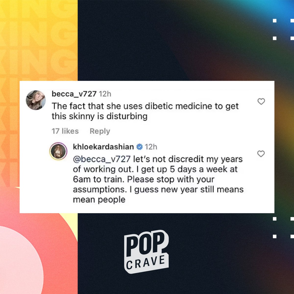 Pop Crave on Twitter "Khloé Kardashian responds to claims she used a