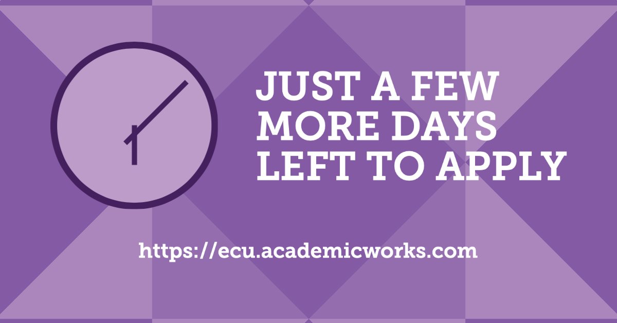 ecuhsim's tweet photo. HSIM Students: Make sure to get your scholarship applications in by January 15th! #HSIM https://t.co/sVsnlvlYsH