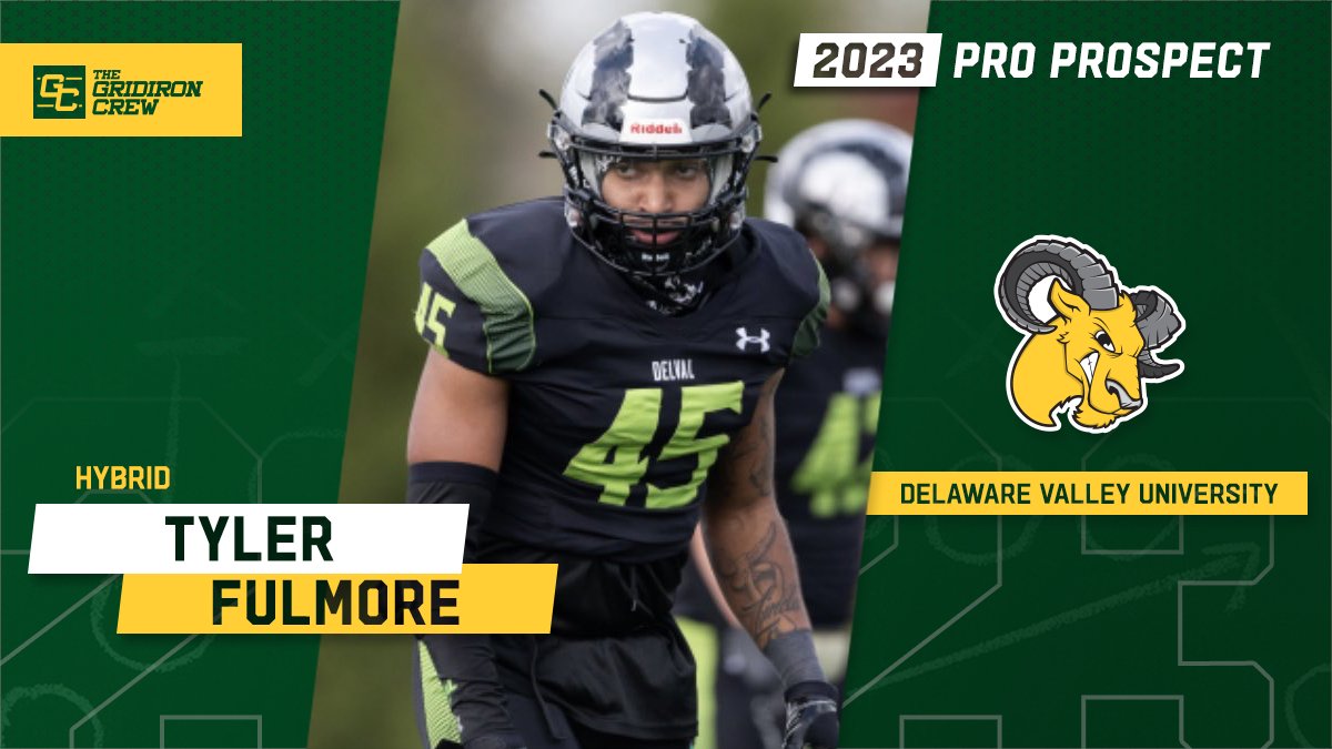 Gridiron_Crew's tweet photo. ⚠️ Attention Pro Scouts, Coaches, and GMs ⚠️

You need to look at 2023 Pro Prospect, Tyler Fulmore @tylerfulmore4, a LB/S from @DVUfootball

#2023ProProspect #DraftTwitter #NFLDraft #CFL #XFL #USFL #ProFootball 🏈

👀 See our Interview: https://t.co/Duy41B8Cqp https://t.co/WEOOds32Tb