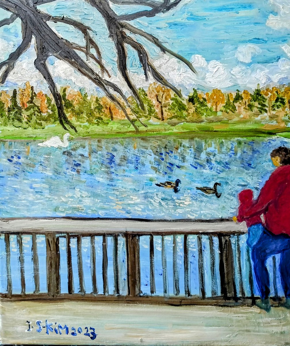 KimIllsoo's tweet photo. Motherhood expressed at Roosevelt Park, New Jersey
Oil painting on canvas
#motherhood https://t.co/FV8WceNVEF