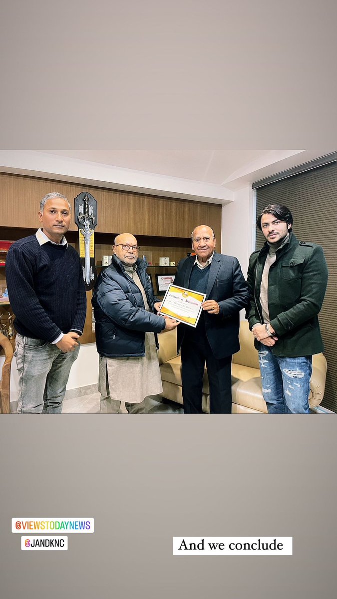 Sahilaggarwalin's tweet photo. In conversation with provincial president and senior leader Rattan Lal Gupta Ex MLC NATIONAL CONFERENCE ON CURRENT POLITICAL SITUATION AND RECENT RAJOURI INCIDENT
#viewstoday #jammuandkashmir #news https://t.co/dz4anfNTeo