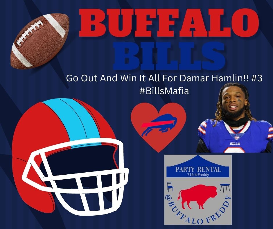 Win the Whole F'n Thing this year for Damar Hamlin!!!
 #BillsMafia #billsmafia🏈 #billsmafia❤️💙  #buffalove #LoveOverHate 
#buffalofreddypartyrentals #buffalofreddyrentals