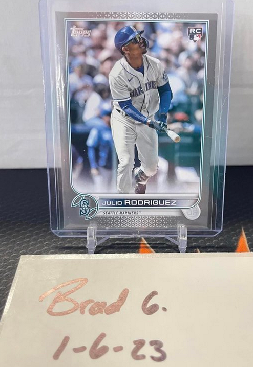 Someone on Facebook has hit the 2022 Topps Update Julio Rodriguez