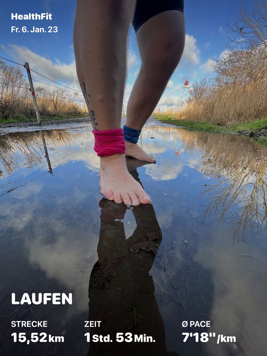 Erste große Barfußlaufrunde nach Corona. Hat Spaß gemacht. #run #running #RunningMan #laufen #liveing