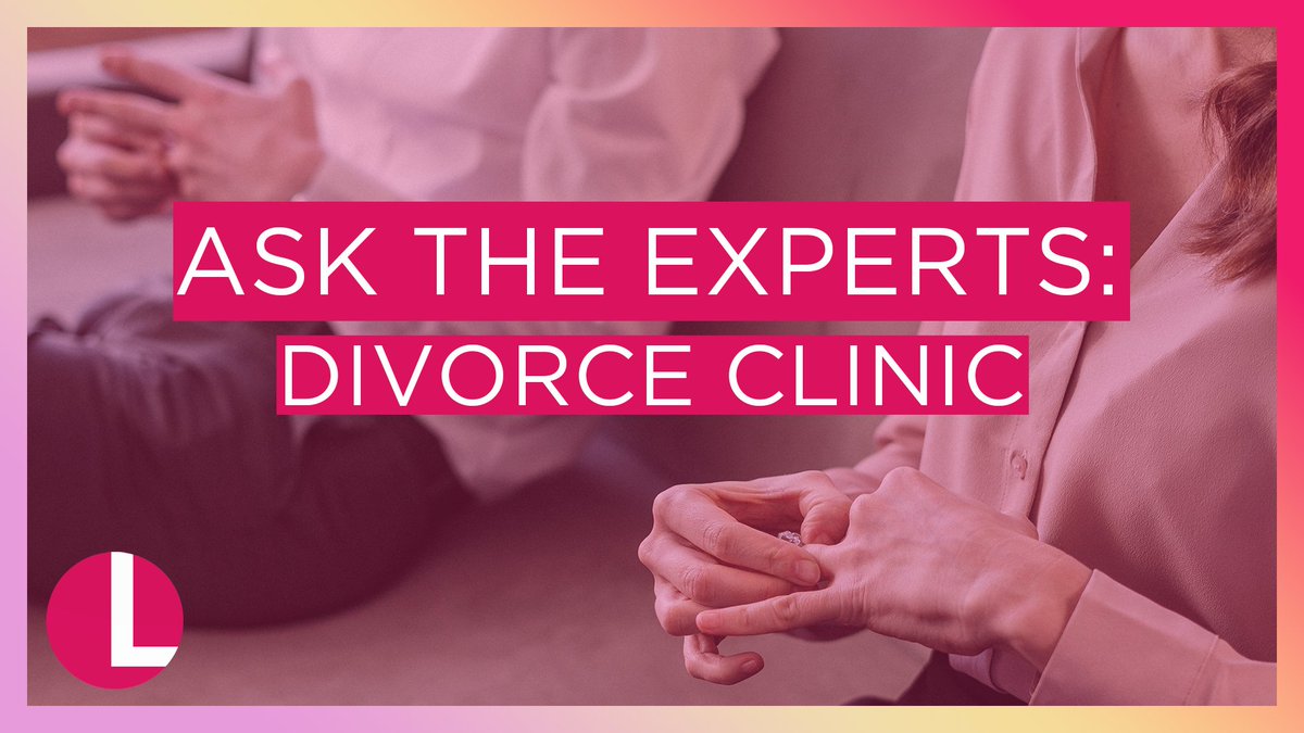 lorraine's tweet photo. Are you going through or facing a divorce and need advice? 

@FamilyLawGuruUK and @MissJoEdwards are answering your questions on Monday. 

Whether it's financial concerns, your children or the general process. You can send your question by replying or emailing lorraine@itv.com. https://t.co/BYpmEE3yqo