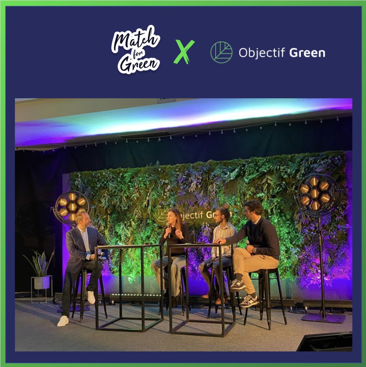 Match For Green (@matchforgreen) on Twitter photo Nous étions hier et aujourd'hui au salon Objectif Green ! ♻️
L'occasion pour <a href="/charlesrougier/">Charles Rougier</a> de participer à la table ronde animée par Michel Bleze Pascau sur "la sobriété dans l'événementiel ou comment créer de l'émotion décarbonée ?" avec Béatrice Eastham et Boris Voignier ! Nous étions hier et aujourd'hui au salon Objectif Green ! ♻️
L'occasion pour <a href="/charlesrougier/">Charles Rougier</a> de participer à la table ronde animée par Michel Bleze Pascau sur "la sobriété dans l'événementiel ou comment créer de l'émotion décarbonée ?" avec Béatrice Eastham et Boris Voignier !