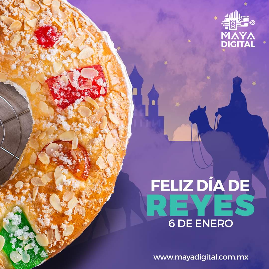 MayaDigital5's tweet photo. 🥳👑 No hay mejor regalo de Reyes que la sonrisa de la gente que nos quiere. 
¡Feliz Día de Reyes! 🥳👑

#MayaDigital #DíadeReyes #RoscadeReyes https://t.co/O4fujYEhjy