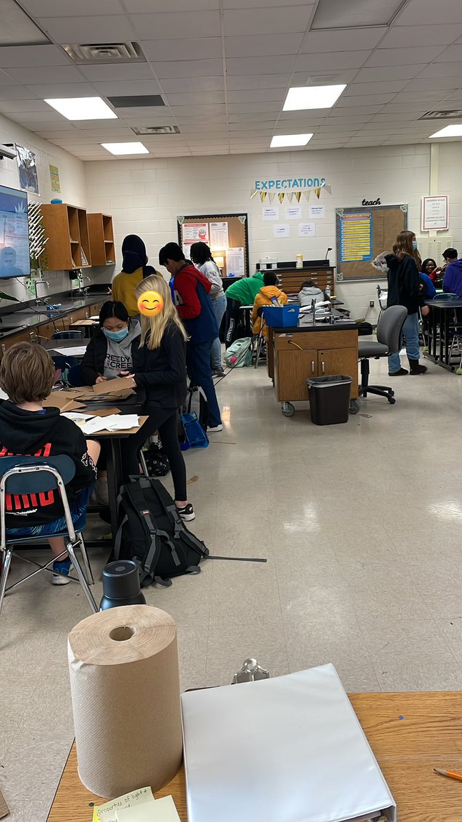 MsWestEDU's tweet photo. Cool Puppy Doghouse Project in full effect! Students apply their knowledge of Heat Transfer and Insulators/Conductors to build a dog house that will keep a stuffed animal ๐งธ at 32 degrees Celsius or lower. Will they rise to the occasion and SOAR like Eagles ๐ฆ
#RCMMS #ReedyCreek https://t.co/V2S07NStZv