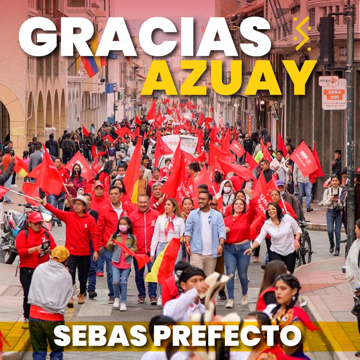 Así iniciamos nuestra campaña!Gracias x el apoyo, seguimos recorriendo el #Azuay, compartiendo nuestras propuestas, pues estamos seguros que #SiHayOpción para nuestra amada provincia. 

#SúbeteALa2 #Cuenca #Elecciones2023Ec