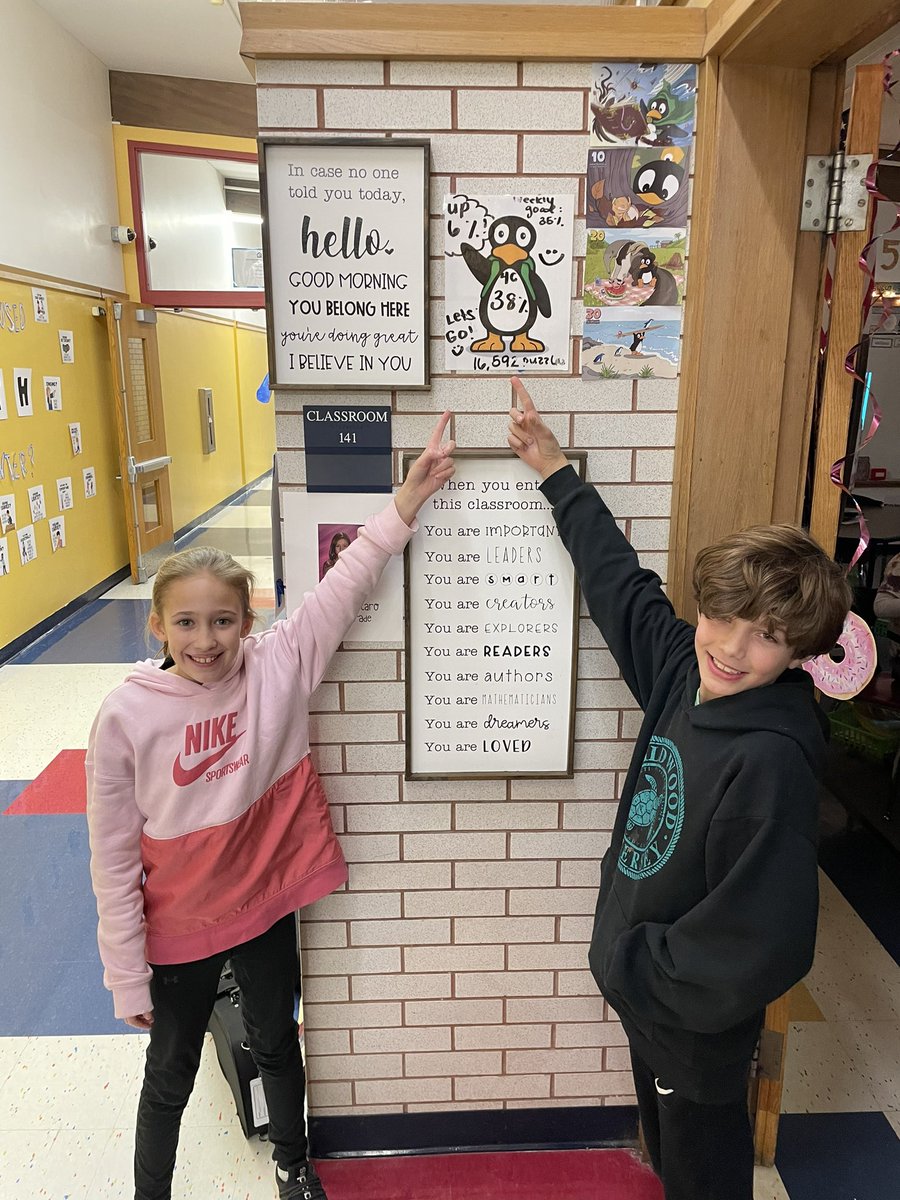 MissCiaramitaro's tweet photo. Setting those ST Math personal and class goals and we are CRUSHING IT! We are up 6% in our class progress in 4 days ☺️I am so proud of these 4th graders 🐧 @Mass_STEMHub @STMath_Dunn @STMath @AyersMathCoach1 #winterwaddle #STMathMA #STMath https://t.co/B4VMGhanDq