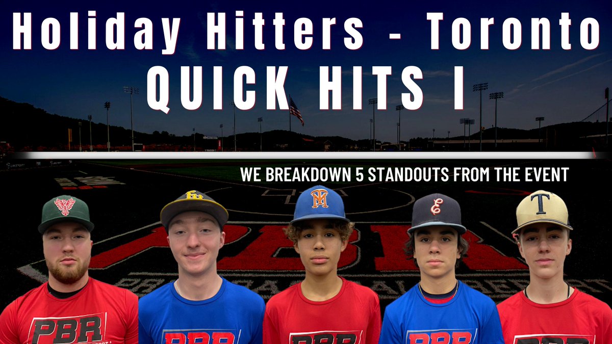 📝𝐇𝐨𝐥𝐢𝐝𝐚𝐲 𝐇𝐢𝐭𝐭𝐞𝐫𝐬 - 𝐓𝐨𝐫𝐨𝐧𝐭𝐨: 𝐐𝐮𝐢𝐜𝐤 𝐇𝐢𝐭𝐬 𝐈📝

Scouting reports on 5 standouts from the Holiday Hitters event in Toronto which had some talented bats on display. 

🔗 loom.ly/reNsLqA

#HolidayHitters22🇨🇦 || #BeSeen