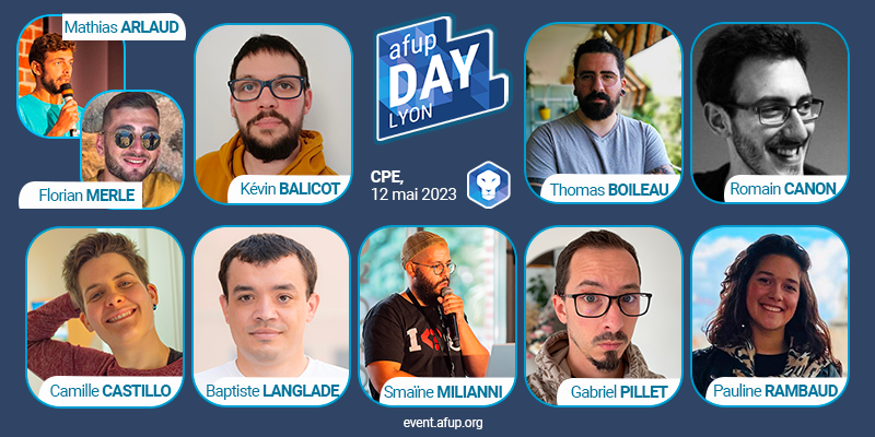 afup's tweet photo. Sujets techniques et managériaux au programme de l'AFUP Day 2023 Lyon : on parlera autant de mentoring et de "glue work" que de monades, de refonte de legacy, de zero downtime deployment ou de pratiques de software craftmanship. Demandez le programme !
🦁 https://t.co/zd7cL4R8T4 https://t.co/AT6nzybsQI